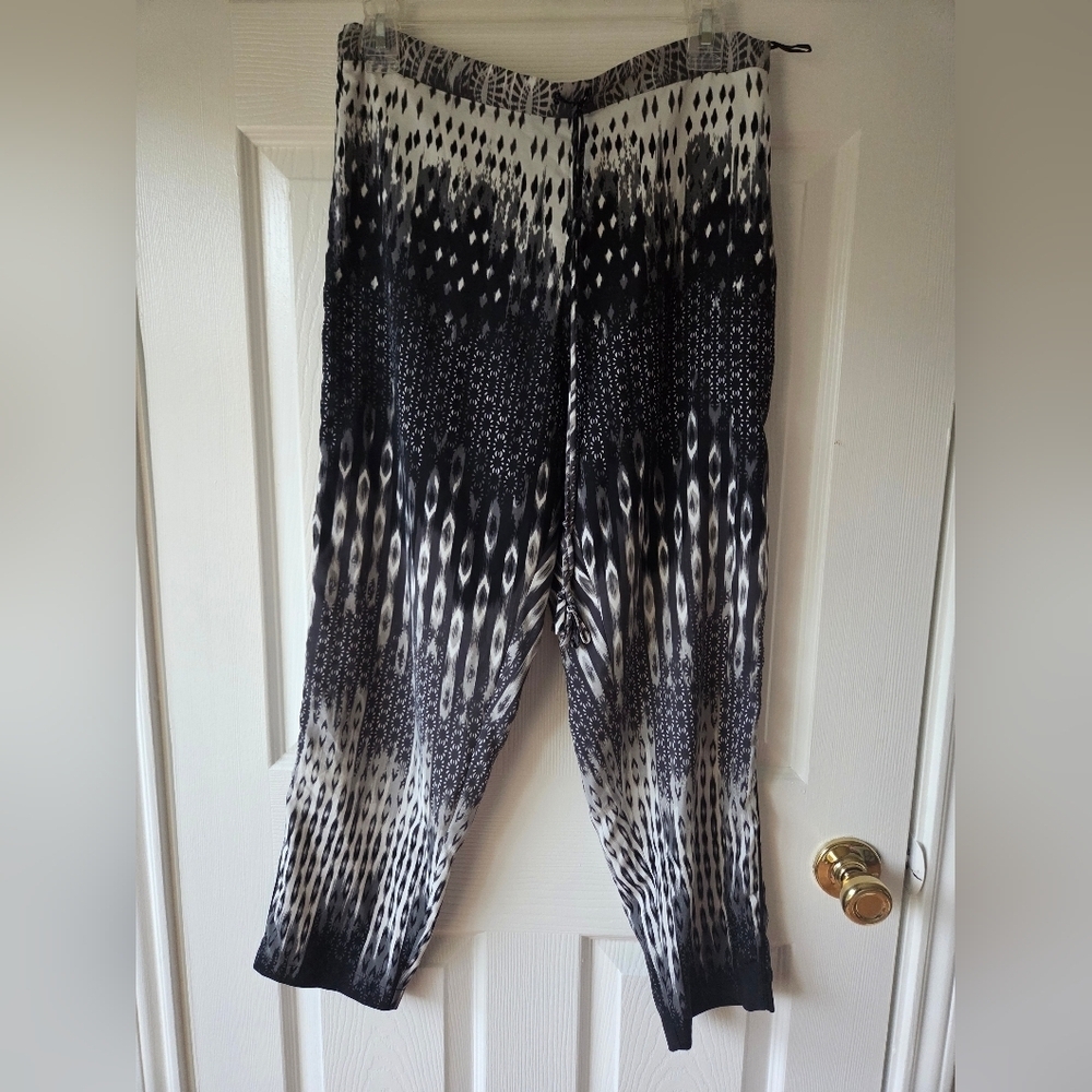 Natori Lightweight Pants M Black and White